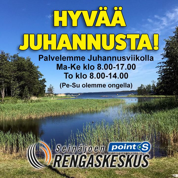 Juhannusviikon palveluajat - Seinäjoen Rengaskeskus Oy
